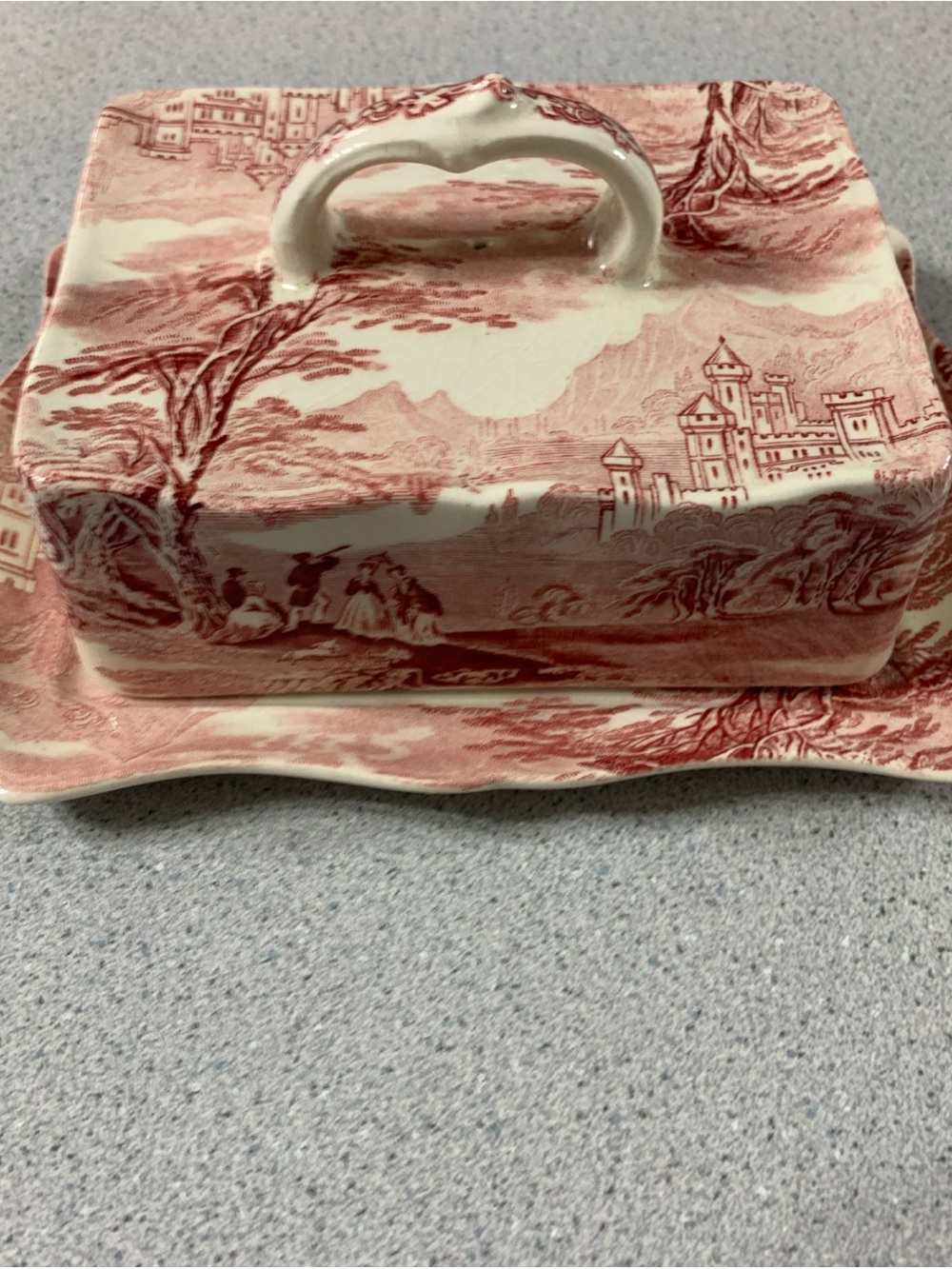 Royal Staffordshire Jenny Lind Butter Dish